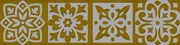 Бордюр Шарм Эво Тоццетто Лэйди Голд 7,2x7,2 (600090000323)