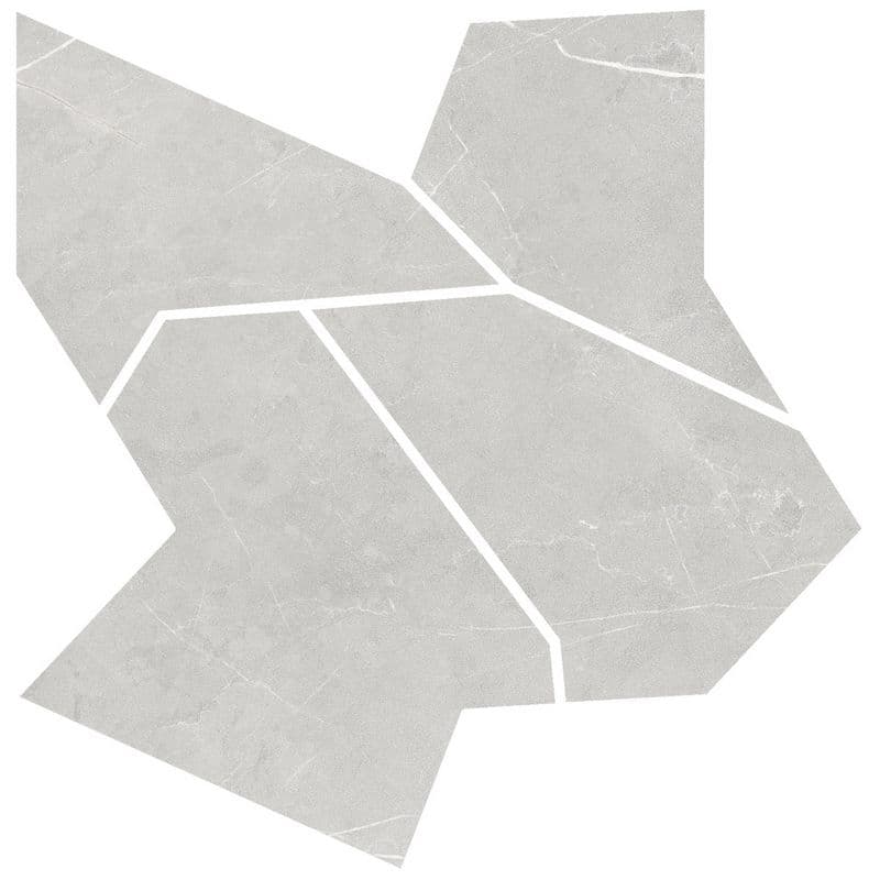 Allure Deco Mosaic Light Grey Soft 60x60