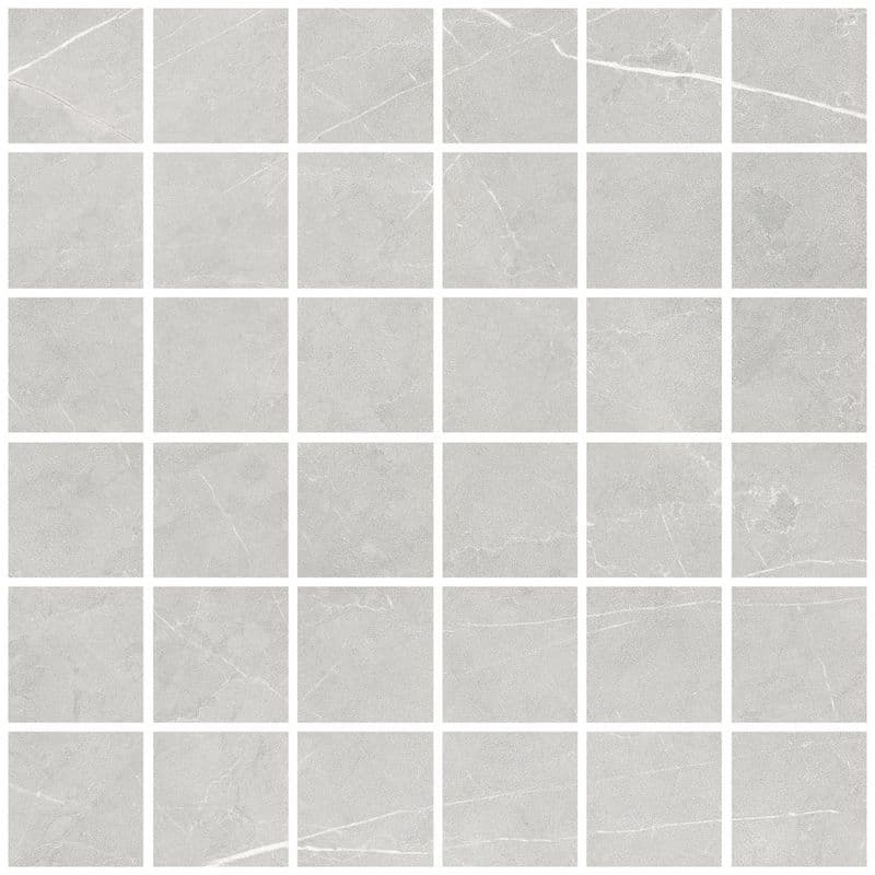 Allure Mosaic 55 Light Grey Soft 30x30
