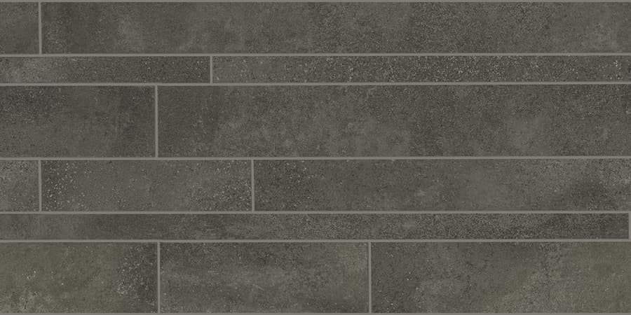 Be-Square Listelli Sfalsati Black Naturale 30x60