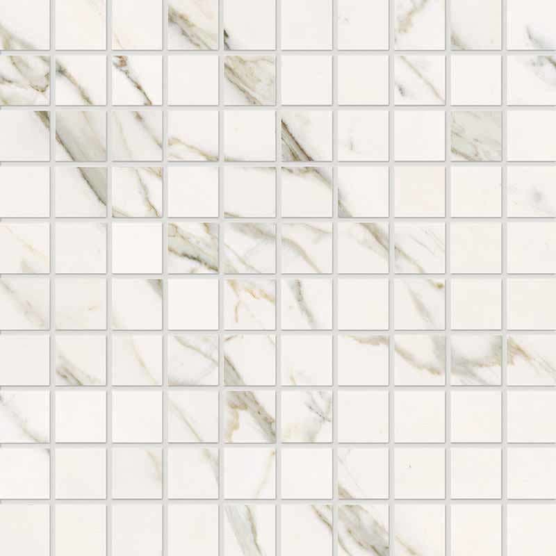 Calacatta Statuarietto Mosaico Lappato 30x30