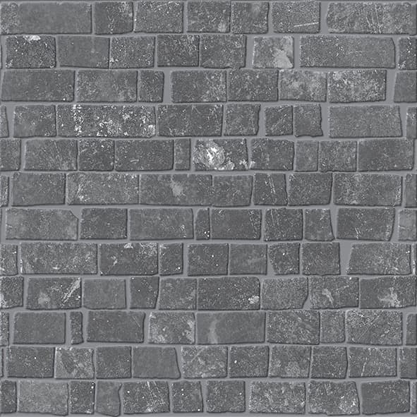 Chateau Mosaico Mur Noir Naturale 30x30