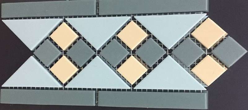 Декор Top Cer Octagon Border Lisbon With 1 Strip (Tr.13, Dots 18+03, Strips 18