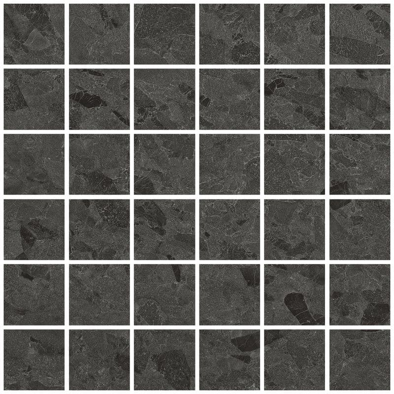 Eme Mosaic 55 Anthracite Soft 30x30