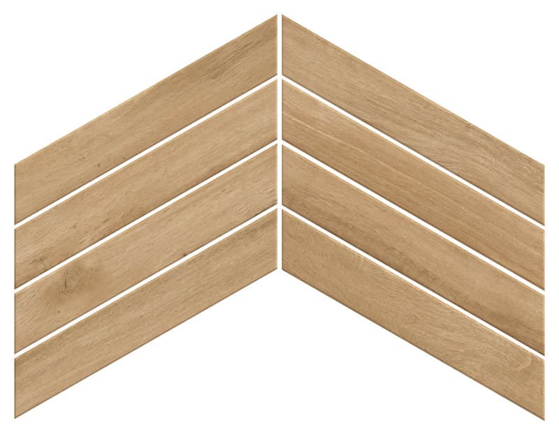 Fusion Oak Golden Chevron