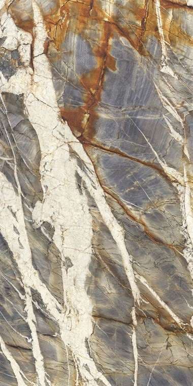 Керамогранит Ariostea Ultra Marmi Blue Tempest Block B Luc Shiny 150x300
