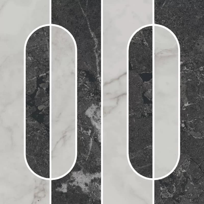 KMD2HID013GR Тубкаль наборный матовый обрезной 30x30x0,9 декор