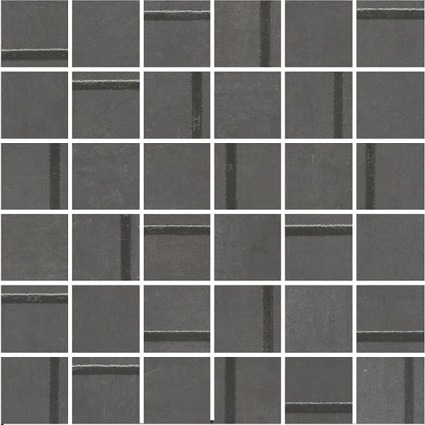 MM13132 Декор Гварди 1 мозаичный антрацит матовый обрезной 30x30x0,9