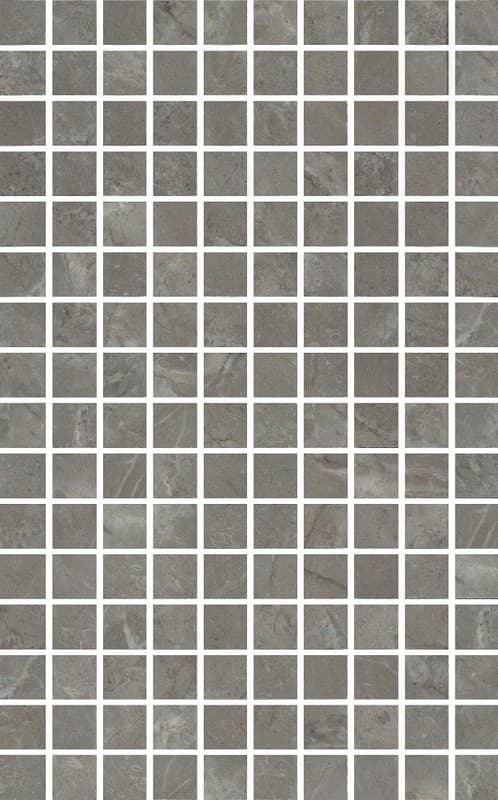 MM6434 Декор Кантата мозаичный серый глянцевый 25x40x0,8