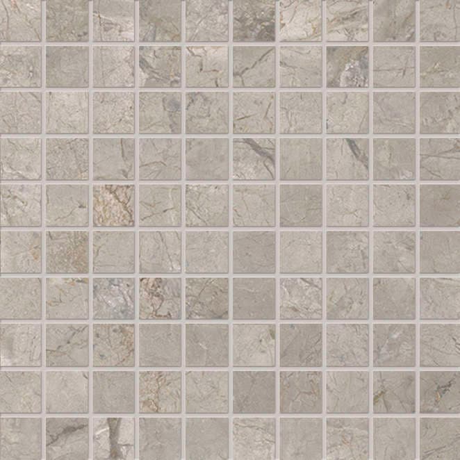 Silver Grey Mosaico Lappato 30x30