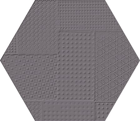 Sixty Esagona Timbro Antracite Silktech  21x18,2