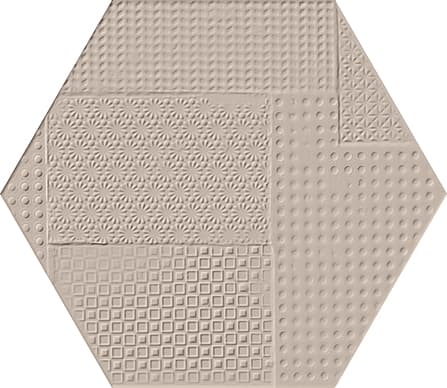 Sixty Esagona Timbro Fango Silktech  21x18,2