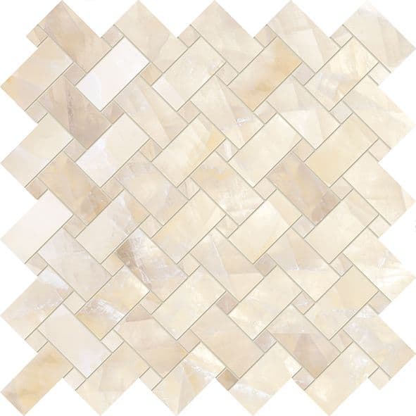 Tele Di Marmo Lumia Intrecci Ivory Gioiello Silktech 30x30