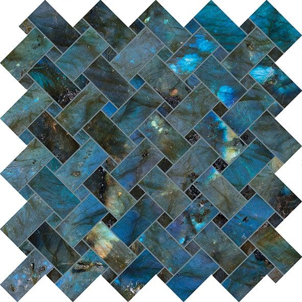 Tele Di Marmo Lumia Intrecci Labradorite Lappato 30x30