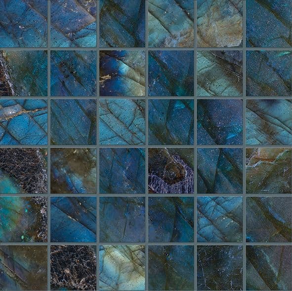 Tele Di Marmo Lumia Mosaico Labradorite Lappato 30x30