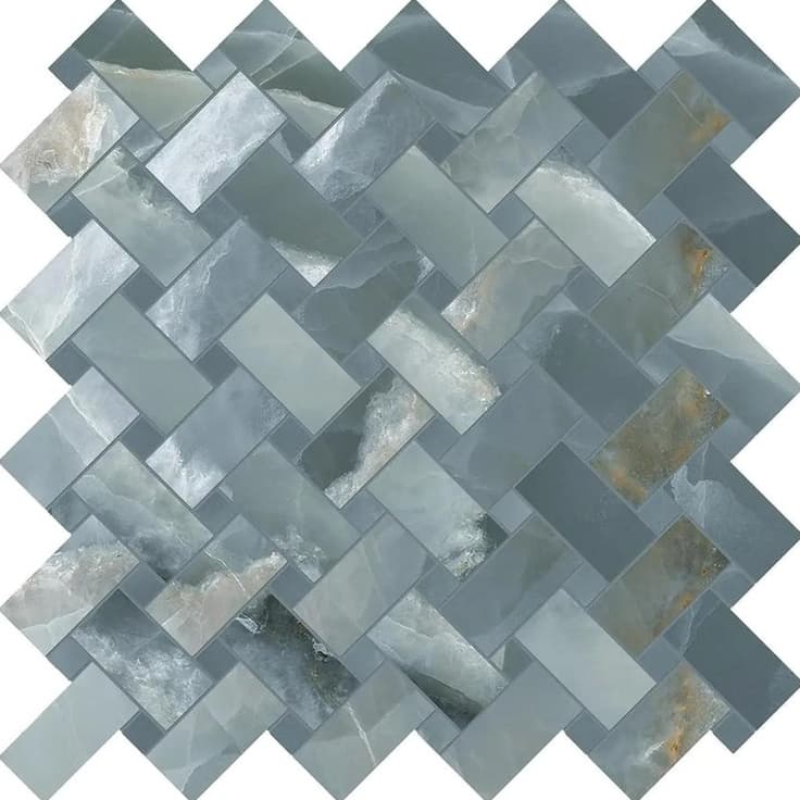 Tele Di Marmo Onyx Intrecci Onyx Green Silktech 30x30
