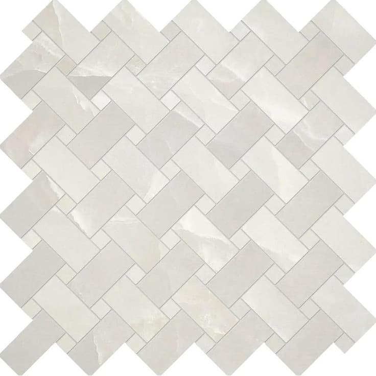 Tele Di Marmo Onyx Intrecci Onyx Ivory Lappato 30x30