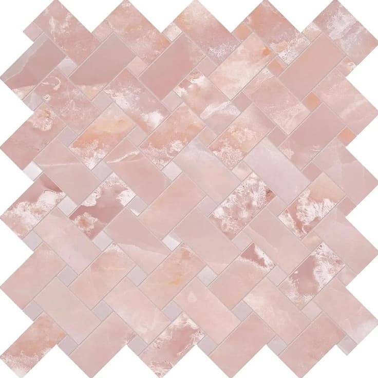 Tele Di Marmo Onyx Intrecci Onyx Pink Lappato 30x30