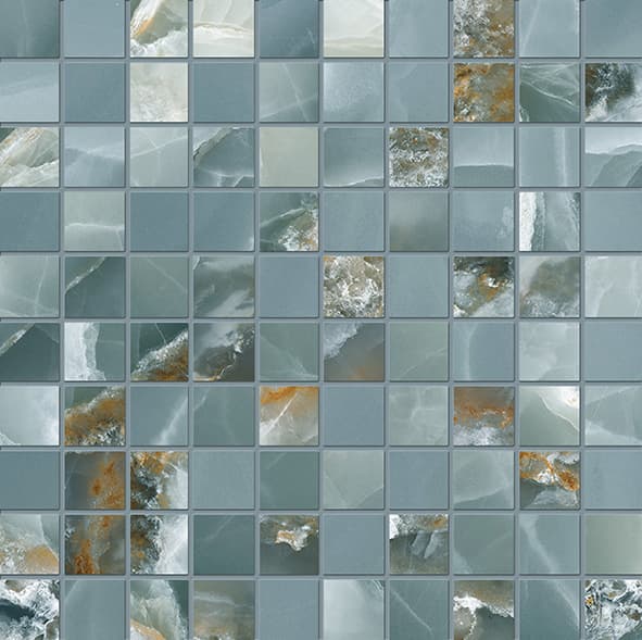 Tele Di Marmo Onyx Mosaico Onyx Green Silktech 30x30