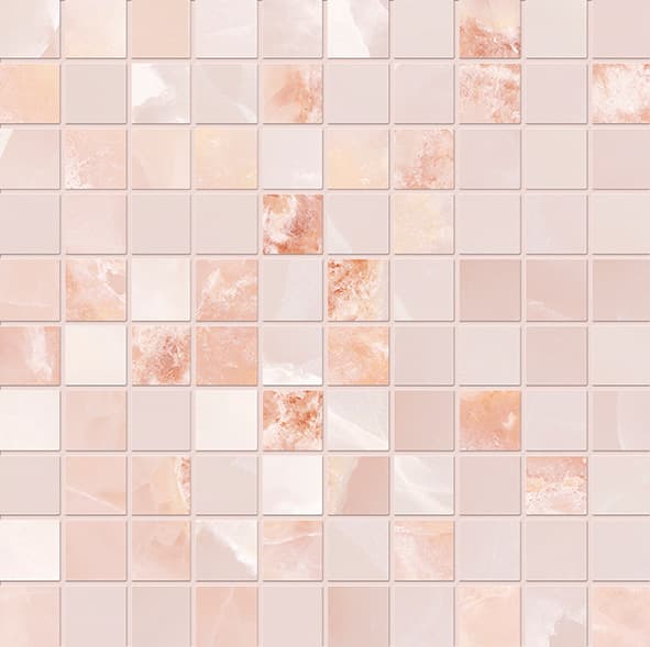 Tele Di Marmo Onyx Mosaico Onyx Pink Lappato 30x30