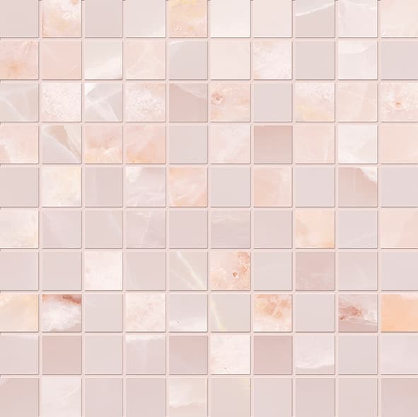 Tele Di Marmo Onyx Mosaico Onyx Pink Silktech 30x30