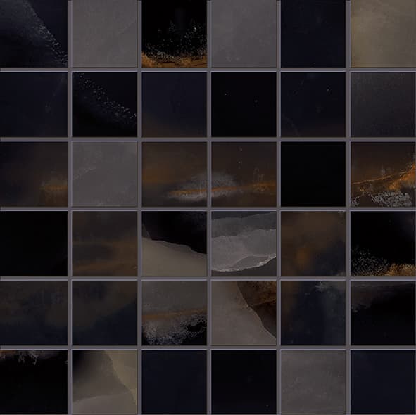 Tele Di Marmo Onyx Mosaico Onyx Black Lappato 30x30
