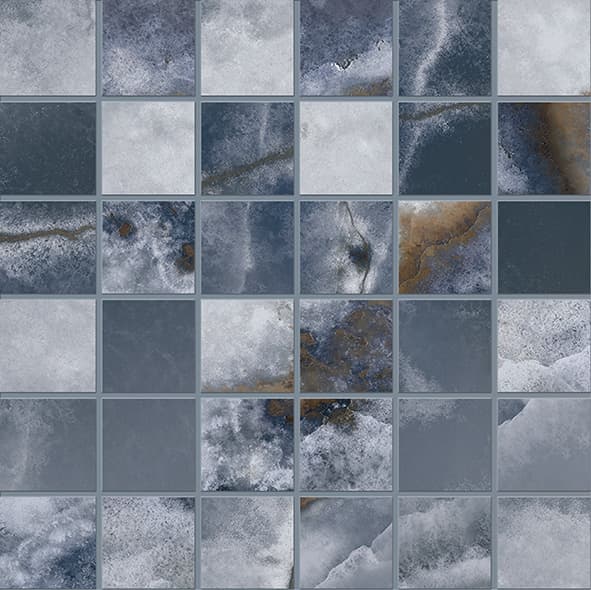 Tele Di Marmo Onyx Mosaico Onyx Blue Silktech 30x30