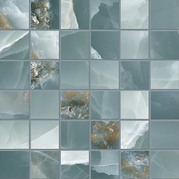 Tele Di Marmo Onyx Mosaico Onyx Green Lappato 30x30