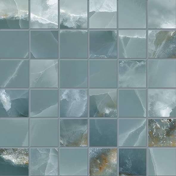 Tele Di Marmo Onyx Mosaico Onyx Green Silktech 30x30