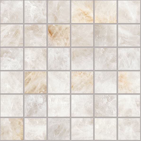 Tele Di Marmo Precious Mosaico Crystal Ambra Silktech 30x30