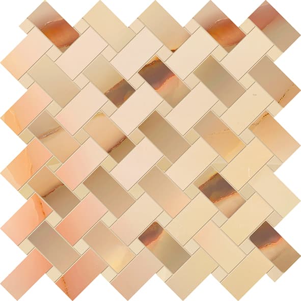 Tele Di Marmo Pure Onyx Intrecci Onyx Miele Lappato 30x30