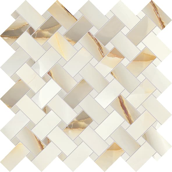 Tele Di Marmo Pure Onyx Intrecci Onyx Perla Lappato 30x30