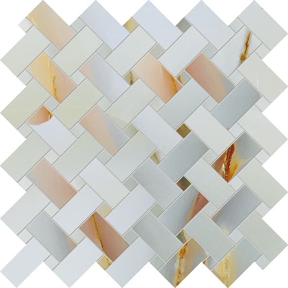 Tele Di Marmo Pure Onyx Intrecci Onyx Turchese Lappato 30x30
