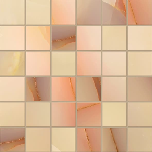 Tele Di Marmo Pure Onyx Mosaico Onyx Miele Silktech 30x30