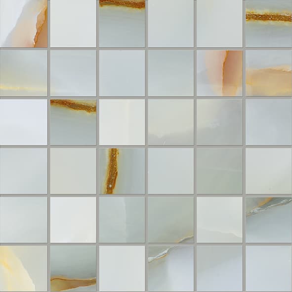 Tele Di Marmo Pure Onyx Mosaico Onyx Turchese Lappato 30x30