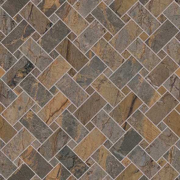 Tele Di Marmo Reloaded Intrecci Fossil Brown Malevich Lappato 30x30