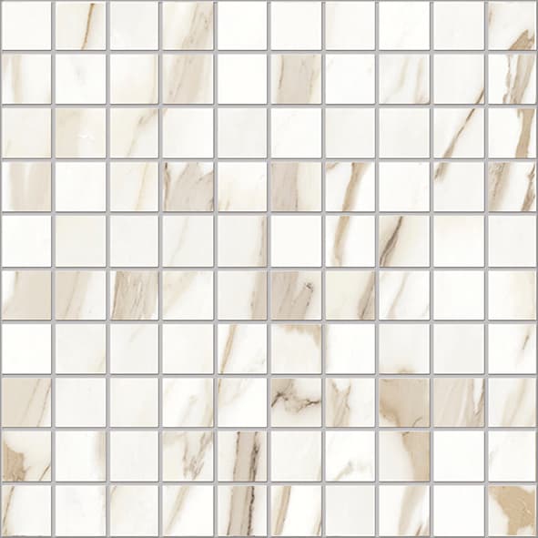 Tele Di Marmo Reloaded Mosaico Calacatta Gold Canova Naturale  30x30