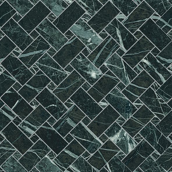 Tele Di Marmo Revolution Intrecci Verde Saint Denis Lappato 30x30