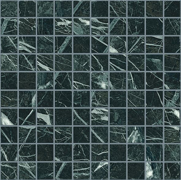 Tele Di Marmo Revolution Mosaico Verde Saint Denis Naturale 30x30