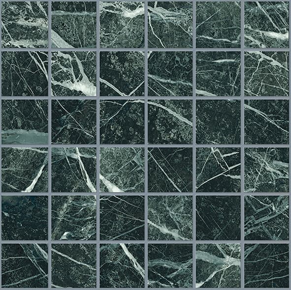 Tele Di Marmo Revolution Mosaico Verde Saint Denis Naturale 30x30