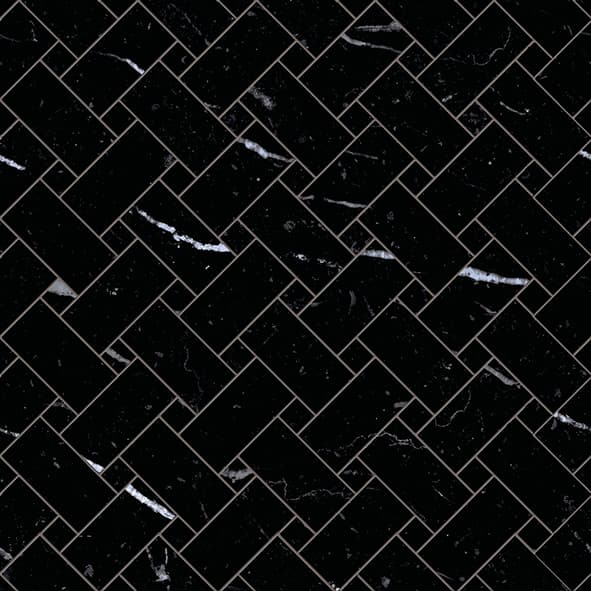 Tele Di Marmo Selection Intrecci Nero Marquinia Lappato 30x30