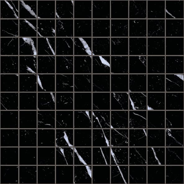 Tele Di Marmo Selection Mosaico Nero Marquinia Naturale 30x30