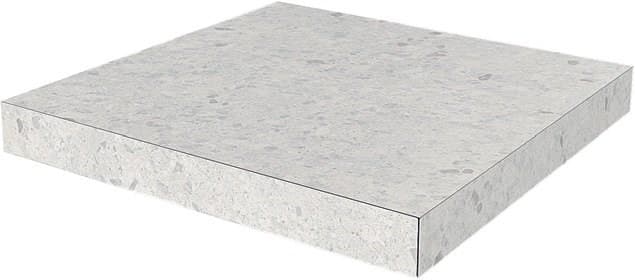 SG632420R/GCA Ступень угловая клееная Терраццо серый светлый 33x33x0,9